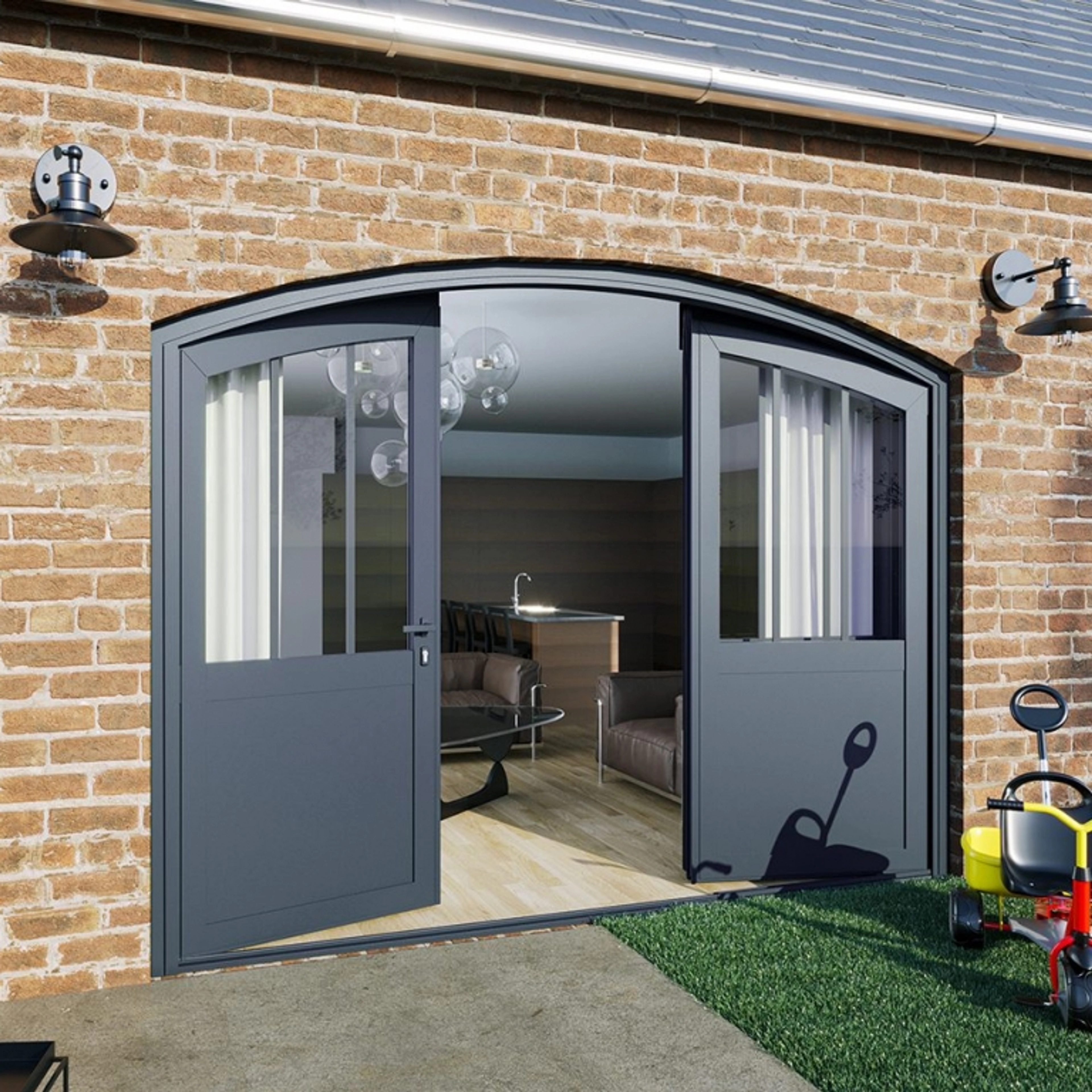 Comment remplacer une porte de garage par une porte de service ?