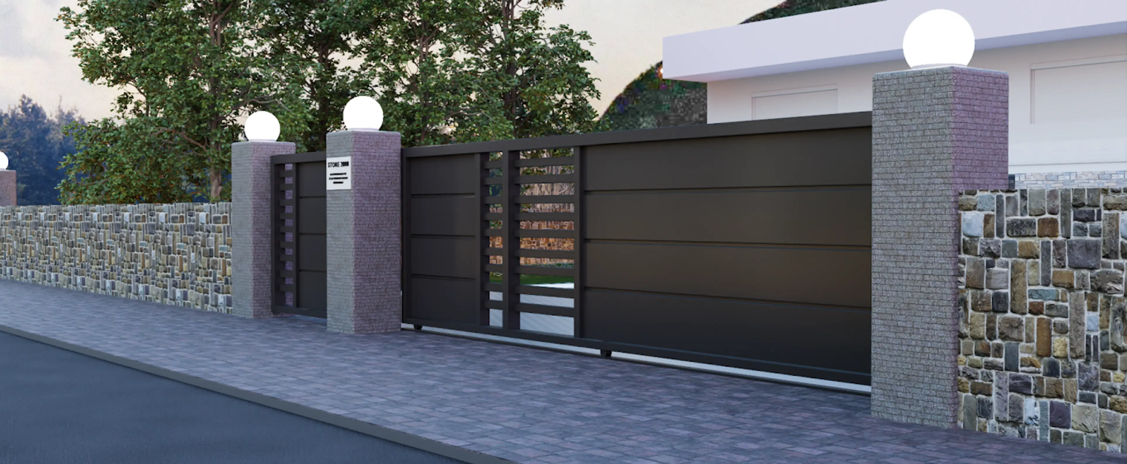 bannier portail électrique