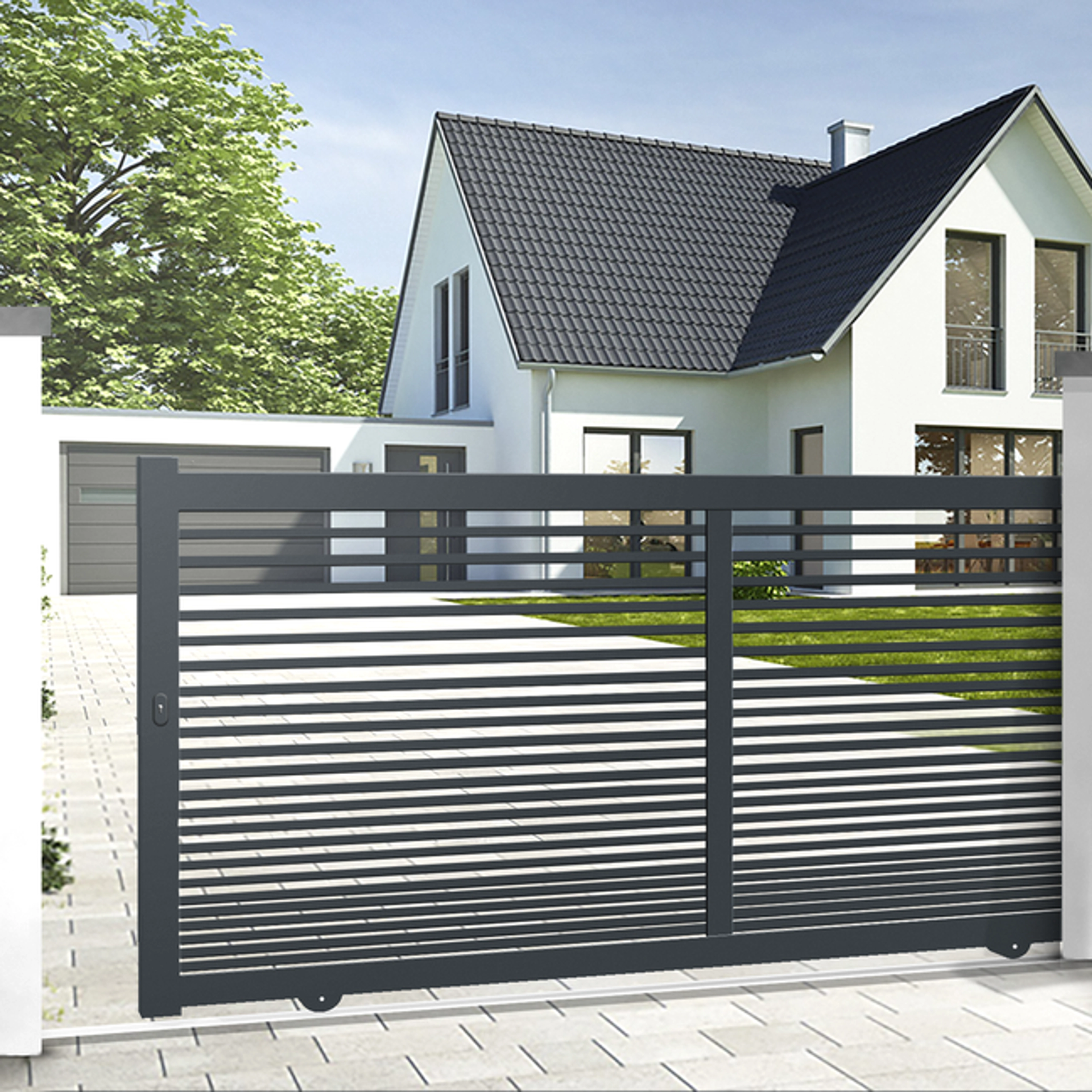 À quelle hauteur poser les cellules de portail coulissant ?