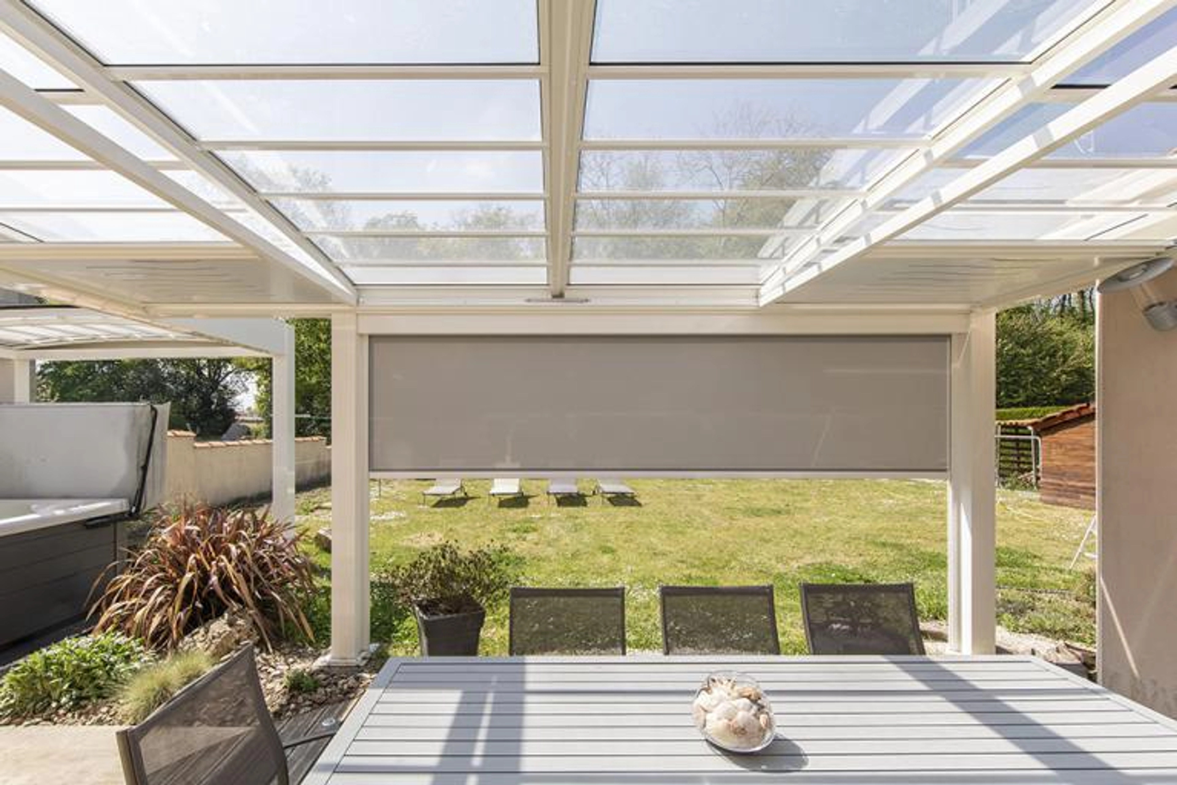 Fixation pergola dalle sur plot
