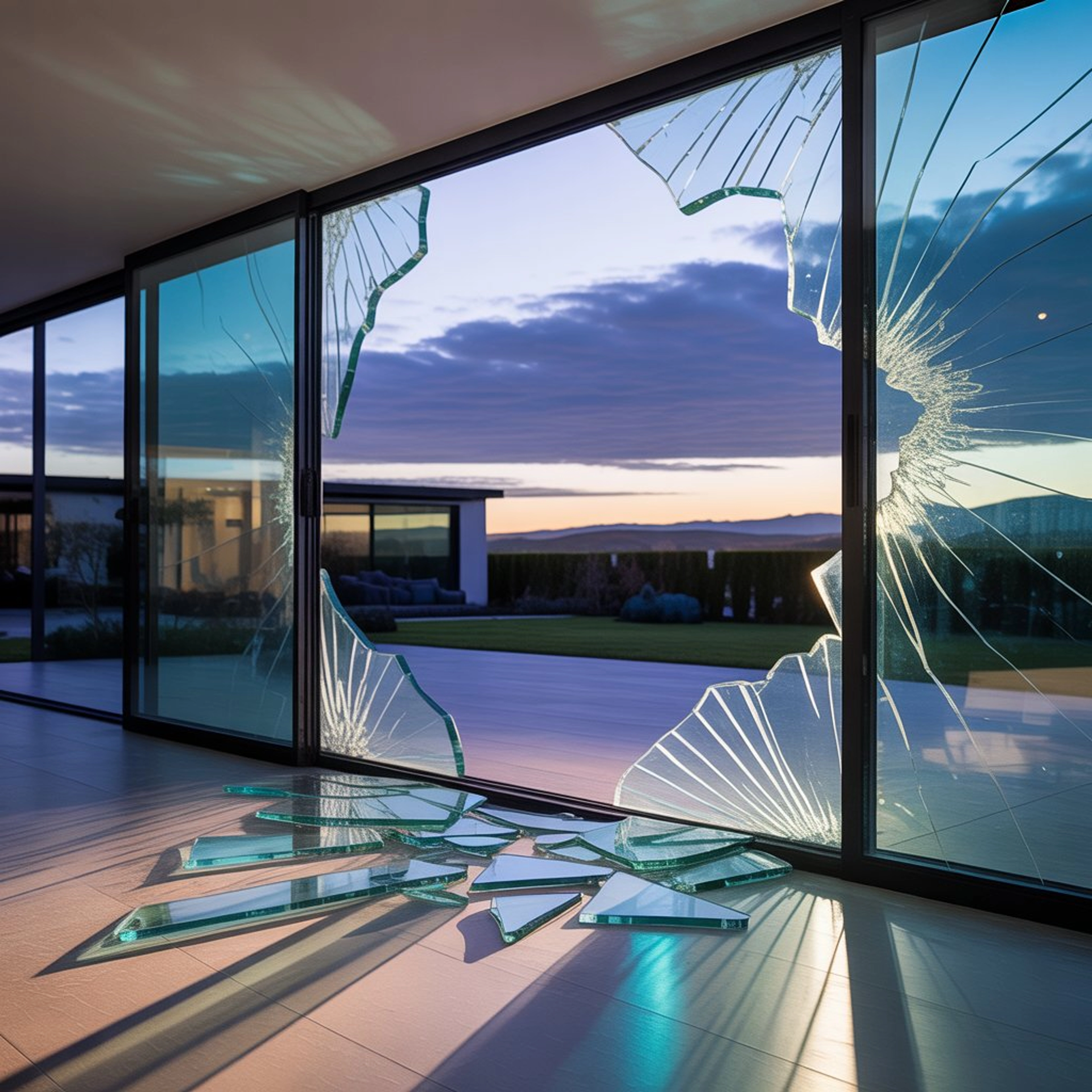 Baie vitrée cassée : comment réagir ?