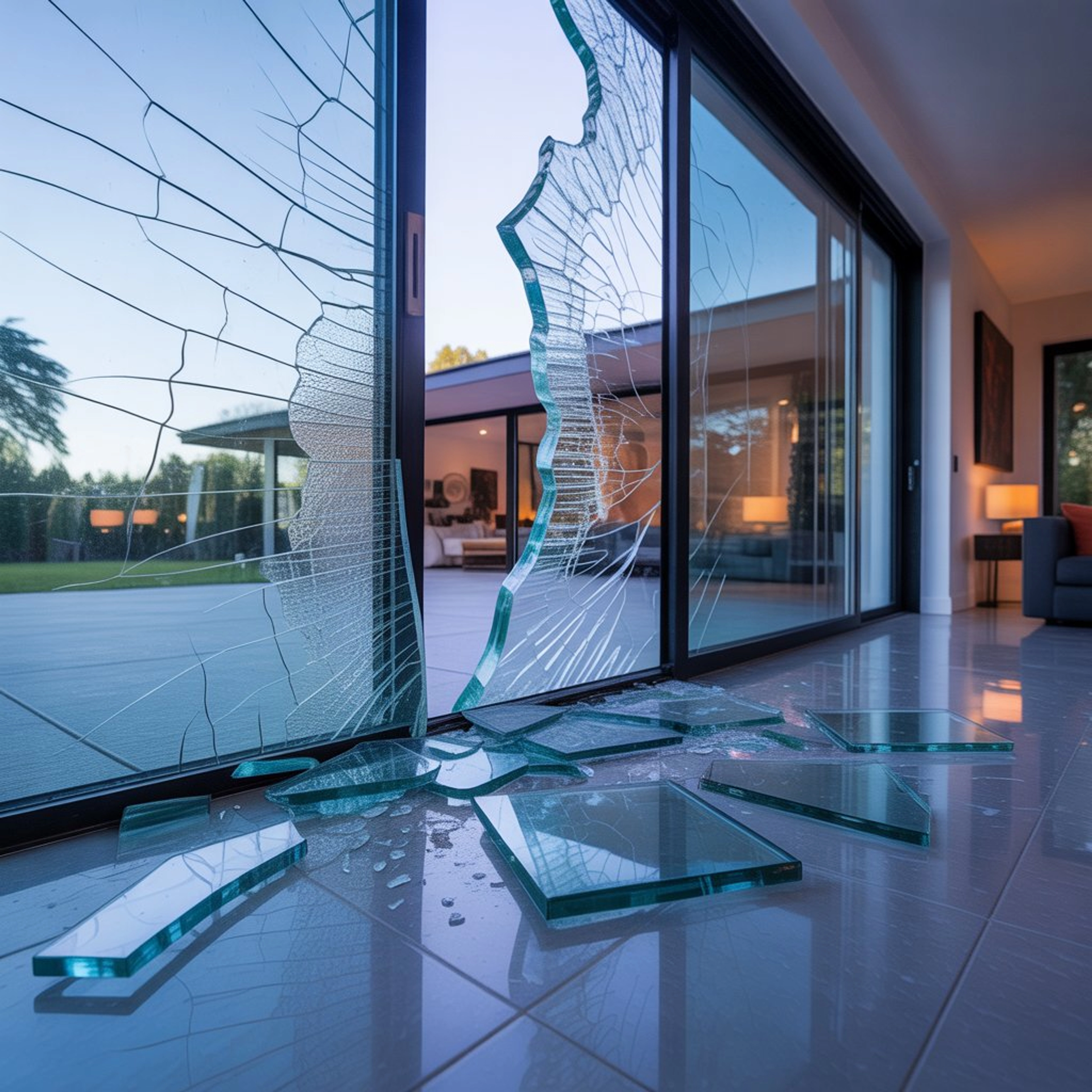 Baie vitrée cassée : comment réagir ?