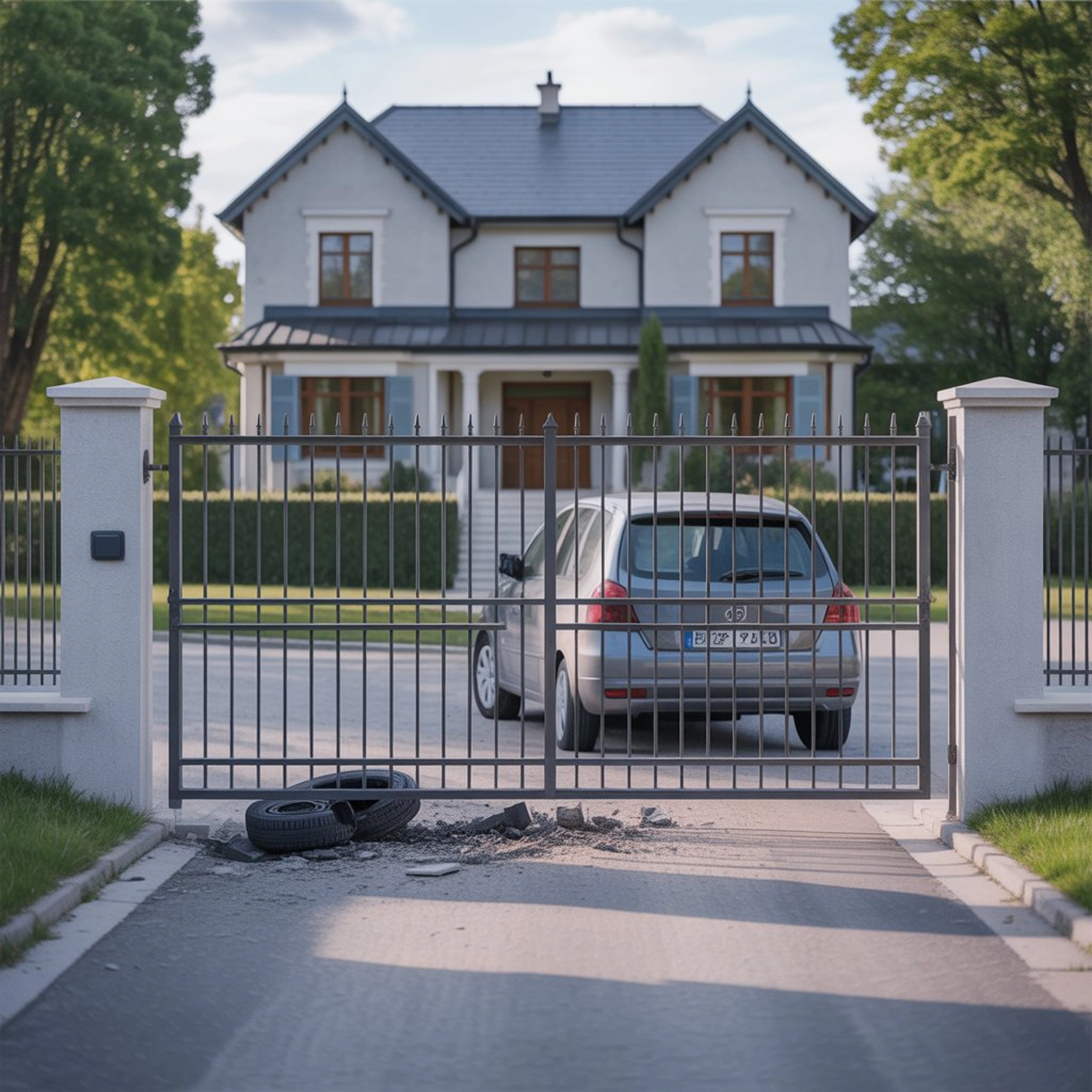 Comment fixer un portail sur pilier béton ?