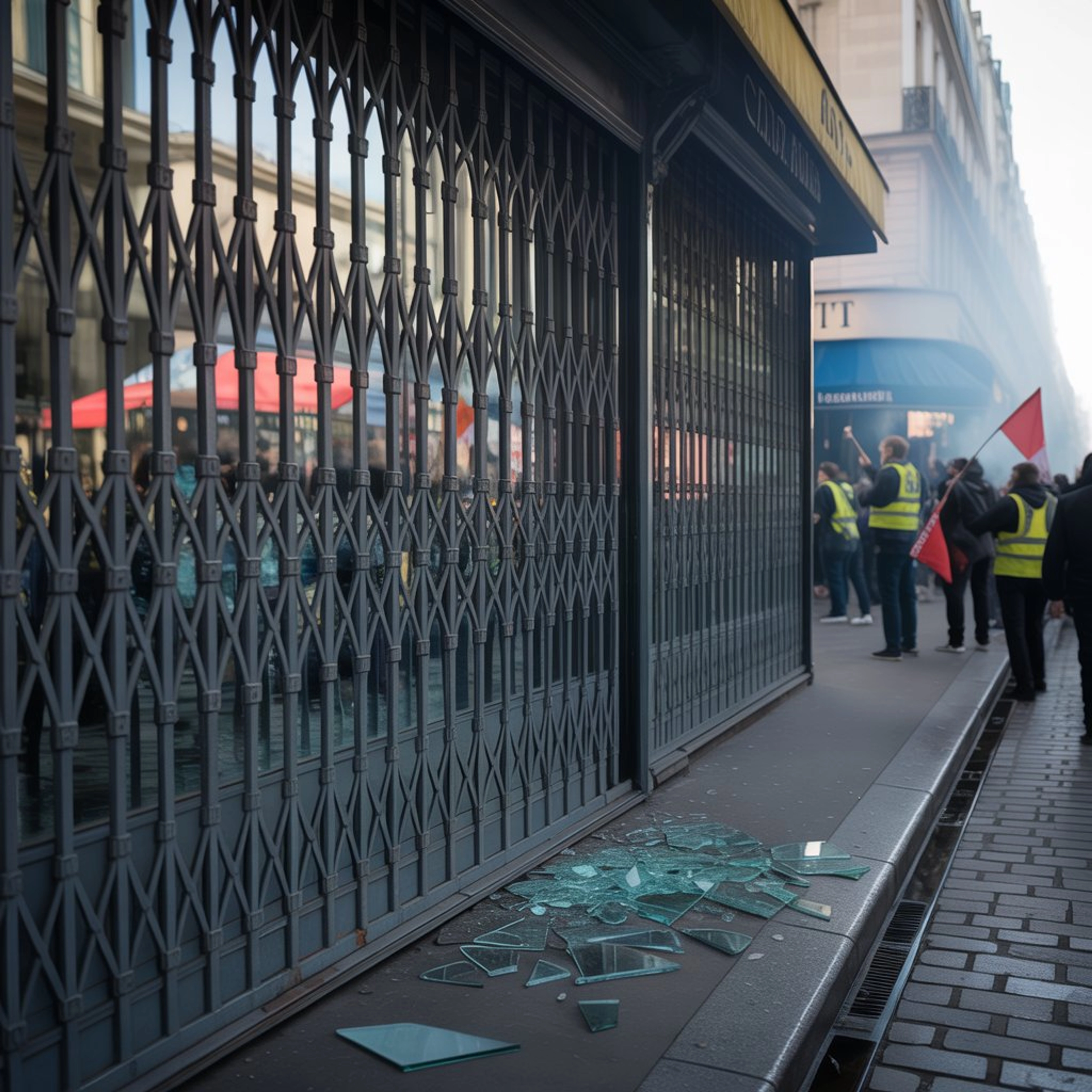 Gilets jaunes et sécurité : les rideaux métalliques à l’épreuve du vandalisme